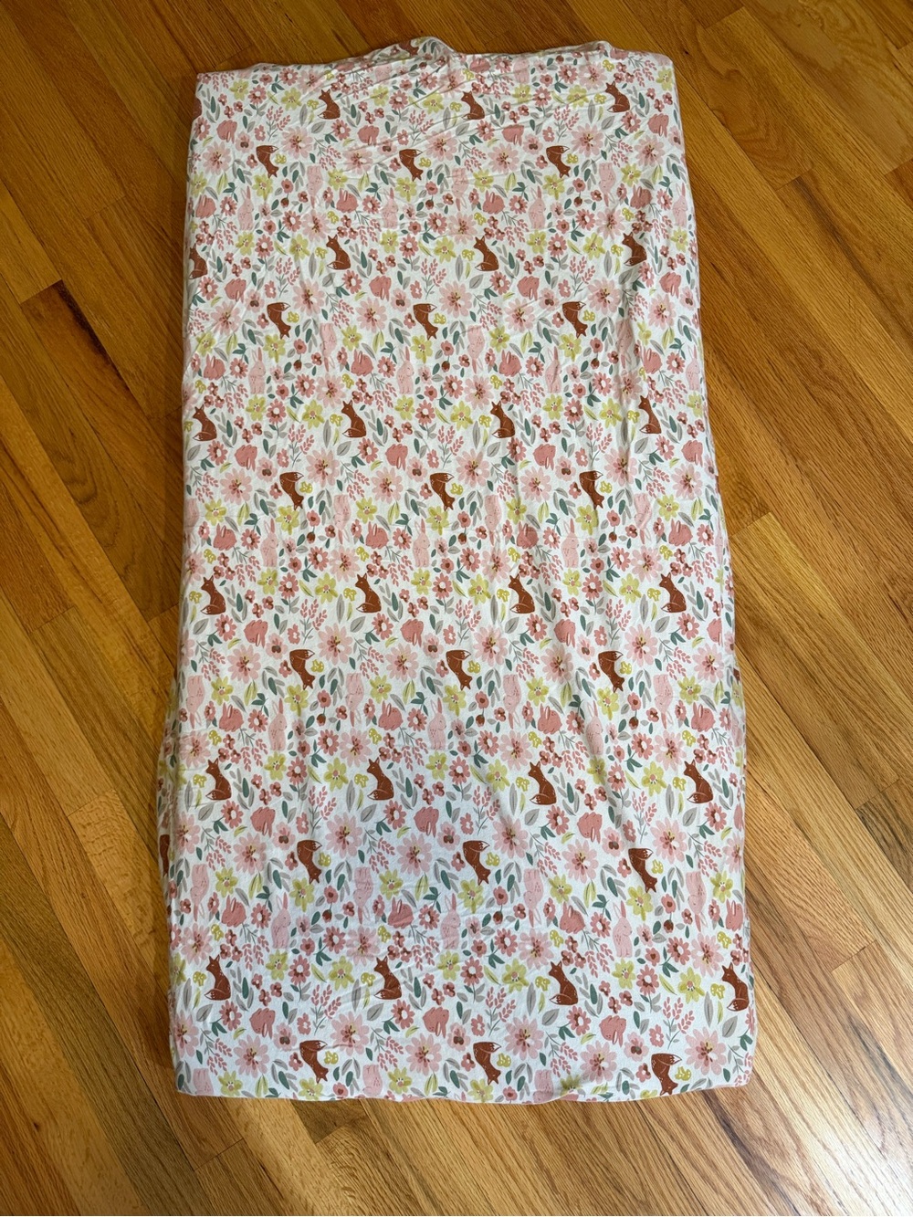 Modern Moments by Gerber Pink & Brown Fitted Crib Sheet